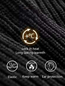 Băng đô giữ ấm mùa đông unisex bằng vải nỉ - Chống tia UV, nhẹ, chắn gió, thoáng khí, co giãn, thích hợp cho trượt tuyết, đạp xe và đi xe máy. - Nhiều màu - Xem 3