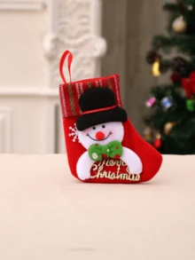 3pcs/1pc Christmas Stockings, Christmas Gift Bags, Christmas Socks Hanging Ornaments, Christmas Tree Decorations