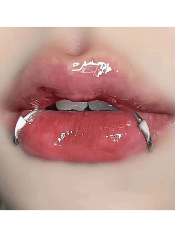 1 Pair/2pcs Personalized Wolf Fang Lip Clip, No Piercing Required