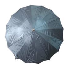 Large Reinforced 16-Bone Double-Bone Umbrella - 灰色 - 查看 1