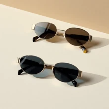 New Arrival High-End Square Double Beam Fashion Glasses Women Retro Personalized Ocean Film Fashion Glasses Shades Beach Accessories Beach Accessories For Women Glasses Shades For Summer Beach Vacation, Outdoor, Travel