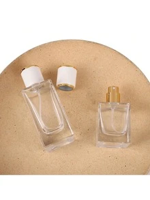 1pc Glass 30/50ML High-Grade Perfume Bottle Thickened Glass Perfume Separate Bottle Screw Spray Perfume Glass Bottle Makeup Bottle - Multicolor - View 3