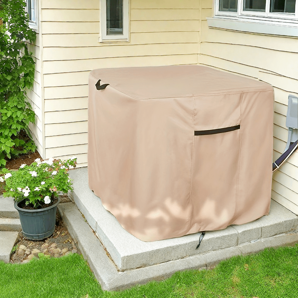Heavy-Duty Air Conditioner Covers For Outdoor Units - Durable 900D Oxford Fabric Winter AC Cover Fits Up To 36x36x39 Inches - Waterproof, Windproof, And UV-Resistant Square Outdoor AC Unit Protection - Protect Your Outdoor Units With Premium Quality Protection