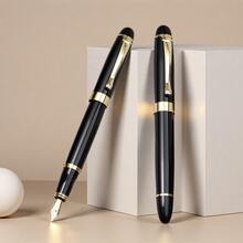 A Luxurious Black Business Pen - Clear Calligraphy Line Output/Daily Notes And Official Signatures/Suitable For Students, Adults, Business People/Women - Classic Style/Smooth Writing, School And Office Supplies - Black - View 12