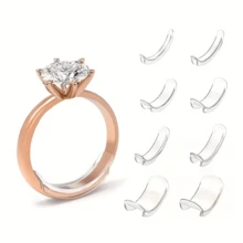 4/8pcs Ring Adjuster, Ring Sizer, Ring Resizer, Ring Size Adjuster, Ring Fitter, Invisible Adjustable Ring Reducer Pad, Fits All Universal Ring Sizes