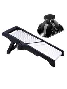 Trancheuse à légumes réglable en acier inoxydable, trancheuse à légumes manuelle avec lames multifonctions, gants résistants aux coupures, ustensiles de cuisine sûrs, accessoires de cuisine manuels, convient pour trancher les fruits, oignons, pommes de terre, légumes, etc., convient pour les cuisines, les restaurants commerciaux et les accessoires de cuisine