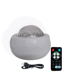 1 件北极光 LED 投影灯 - USB 供电、遥控、可调亮度、令人惊叹的星系和星云效果、适用于卧室、客厅或办公室装饰、适合 14 岁青少年、卧室壁灯 - 彩色 - 查看 10