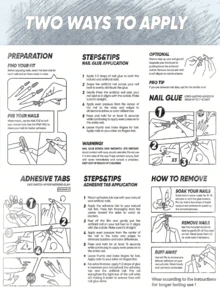 Original Design, Handmade, 10 Pieces Of Punk Style Acrylic Nail Kit, Press On Nails Short, Pink Nails, Pure Hand-Drawn Musical Notes And Staff Lines, Y2k Nail Art,Glitter Effect, Black Nails - Multicolor - View 6