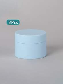 2Pcs/Set 15-50g Make Up Jar Cosmetic Empty Container Small Refillable Bottles Plastic Round Lid Cream Travel Pot