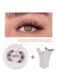 1对可重复使用的磁性假睫毛，自然妆效，无需胶水，柔软易戴易卸。假睫毛，睫毛，假睫毛，女士眼部礼物，假睫毛，假睫毛，假睫毛，假睫毛，假睫毛，假睫毛，假睫毛，圣诞节，磁性假睫毛 - 彩色 - 查看 8