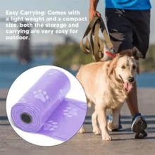 10个/包 狗粪袋 - 150个耐用聚乙烯宠物粪便袋，防漏，易撕，便携，适合户外使用 - 彩色 - 查看 4