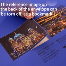 A3 Größe Stadt Landschaft Kratzbild Malset, kreatives DIY Zeichnen Set für Erwachsene, farbiges Kratzbild Papier, Geburtstags-/Feiertags-/Weihnachts-/Neujahrgeschenk - Verschiedenfarbig - Übersicht 4