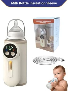 1pc Portable Fast Heating Cup Warmer, Milk Warmer, Suitable For Travel, Leak-Proof Design, Fast Charging, Wireless Operation, Can Be Used While Charging To Keep Milk Bottle Warm. Milk Warmer Pad, Portable Milk Warmer, Suitable For Maintaining Or Heating Water/Milk Above 35°C, Heating Constant Temperature, USB Universal Leather Material Gift, Beige