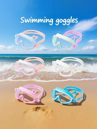 Unisex Swimming Goggles, High Definition, Anti-Fog, Waterproof, Comfortable & Adjustable