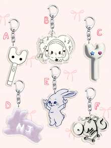 1pc Kpop ArcylicKeychain, Keychain Accessories, New Jeans Keychain, Everyday Bag Accessory, Bag Charm, Lanyard, Key Holder. Ideal For Boyfriends, Girlfriends, Family Members, Doctors, Nurses, Party Gifts, Cell Phone Decorations, And More. - Nhiều màu - Xem 18