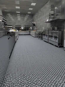 1pc Bathroom Mat, Non-Slip PVC Hollow Waterproof Anti-Oil Carpet, Suitable For Bathroom, Kitchen, Toilet, Outdoor, Commercial Use