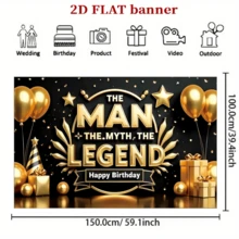 2D Plane, 1 Golden Ball, Suitable For Indoor And Outdoor Parties, Photography Shooting, Home Decoration, Garage Door Display, No Electricity Required - Champagne - View 6