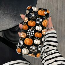 Funda transparente para teléfono con diseño de calabazas, esquinas reforzadas y protección anticaídas. Compatible con phone 17, 16, 15, 14, 13, 12, 11 Pro, X y XS. Ideal para regalar a amigos y familiares en Halloween y Acción de Gracias. - transparente - Ver 10