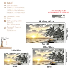 لوحة فنية حائطية حديثة قطعة واحدة، لوحة فنية على قماش بإطار خشبي، لوحة فنية حائطية بإطار خشبي كبير، لوحة فنية لمشهد غروب الشمس على الشاطئ، لوحة فنية لمشهد الساحل الطبيعي والمحيط، مع إطار أو بدون إطار، ديكور غرفة، ديكور منزلي، ديكور شقة طلاب الجامعة، هدايا لديكور الحائط في الفندق، المنزل، هدية مثالية لتدشين المنزل الجديد، غرفة المعيشة، غرفة النوم، الحمام والمكتب