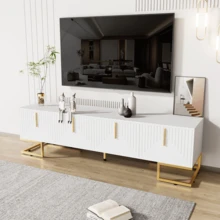 Television Stands & Entertainment Centers - White - View 3