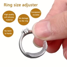 4/8pcs Ring Adjuster, Ring Sizer, Ring Resizer, Ring Size Adjuster, Ring Fitter, Invisible Adjustable Ring Reducer Pad, Fits All Universal Ring Sizes