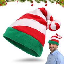 4 件套女士圣诞服装套装圣诞帽 + 芭蕾舞裙 + 条纹袜子和圣诞眼镜节日派对服装可爱的圣诞主题服装非常适合女性圣诞节庆祝活动、节日聚会和节日拍照 - 彩色 - 查看 2