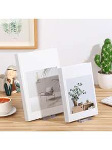 亚克力书架，可调节透明书籍展示架，艺术展示架，适用于家庭、办公室、返校、漫画书、CD、杂志、明信片、艺术品 - 彩色 - 查看 4