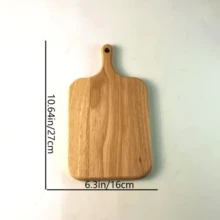 1 Stück Holz Schneidebrett, beidseitig verwendbares Hackbrett für den Haushaltsgebrauch, geeignet für Obst, Steaks, Fleisch, Gemüse, Käse, mit Griff, Sicherheits-Käse- & Wurstplatte, abwaschbare Obstplatte, Haushalts-/Studentenküchen-Zubehör, geeignet als Geschenk zu Weihnachten, Halloween, Erntedank, Herbstdekoration