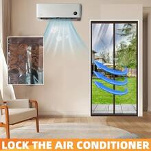 1pc AIYYIPA Transparent Magnetic Door Curtain - Auto-Closing Thermal Insulation EVA Door Divider, Suitable For Home & Office, Easy-To-Clean Surface, Seamless Fabric Design, Simple Installation, Modern Home Decor - Multicolor - View 5