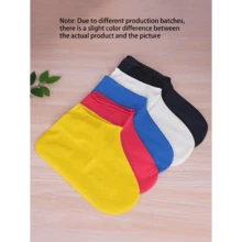 1 Pair Rubber Rain Boot Covers, Silicone Waterproof Shoe Covers, Reusable Slip-Resistant Shoe Protectors For Rainy Days For School,Office,Household,Travel