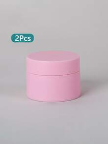 2Pcs/Set 15-50g Make Up Jar Cosmetic Empty Container Small Refillable Bottles Plastic Round Lid Cream Travel Pot