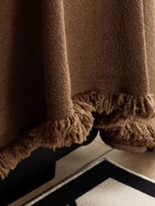 1 件装通用沙发套 - 适用于单人沙发、双人沙发、三人沙发和四人沙发，可机洗，现代家居装饰 - 棕色 - 查看 7