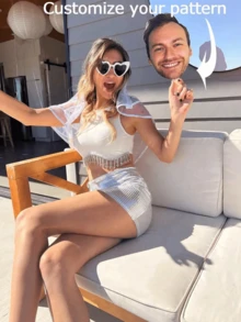 Silueta personalizada de cara gigante, set de 1 pieza/3 piezas/5 piezas/10 piezas, accesorio de cara divertida personalizado para fiesta de cumpleaños, celebración de graduación, recepción de boda, despedida de soltera, regalo del Día de San Valentín (para amigos, parejas, familia), decoración de vuelta al colegio, accesorio popular para photocall de fiestas, regalo personalizado - Multicolor - Ver 4