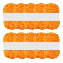 10pcs Embroidery Floss, Acrylic Yarn For DIY Crochet, Knitting Hats, Scarves, Cushions - Multicolor - View 9