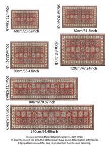 1 件装可水洗波西米亚风毛绒地毯，采用优质毛绒面料，背面为涤纶防滑底，适用于门口、走廊、平台、客厅、书房、餐厅等场所装饰，新品上市，多种尺寸可选，是乔迁新居或馈赠佳品。 - 彩色 - 查看 6