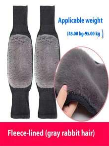 Ein Paar dicke und lange Haare Knieschoner für den Winter, Kälteschutz und Gelenkschutz für Beine für Männer und Frauen, geeignet für Outdoor-Aktivitäten, Radfahren, Skifahren