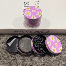 2inch 50mm Metal Flower Herb Grinder Mill Manual Mortar Grinder 4-Layers Pestle Zinc Alloy Crusher Cigarette Tobacco Grass Cigar Tools Smoking Accessories Gift - Flower - View 1