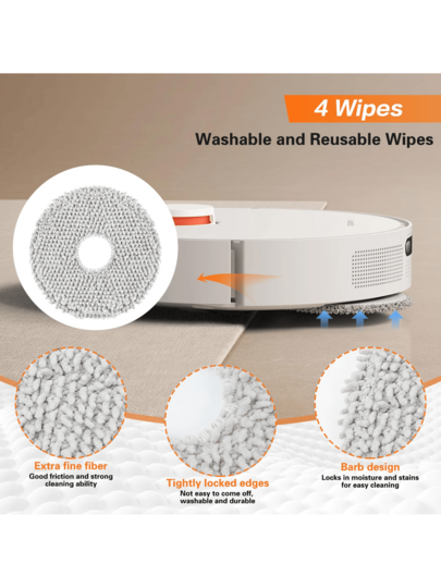 18 Piece Xiao Mi Robot Stofzuiger X20+ X20 Plus Accessories Replacement Parts: Dust Bag, Mop Pad, Main Brush/Side Brush, HEPA Filter. view 6