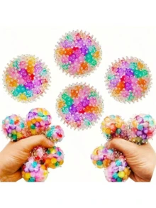 1pc Sensory Squeeze Cube Toys - Stress Cube Ooze Stress Ball, A Handheld Desktop Toy To Relieve Anxiety Anytime, Suitable For Classroom, Outdoor, Office Stress Relief, Perfect For Desktop Decor, Classroom Rewards, Party Favors And Holiday Gifts! - Multicolor - View 10