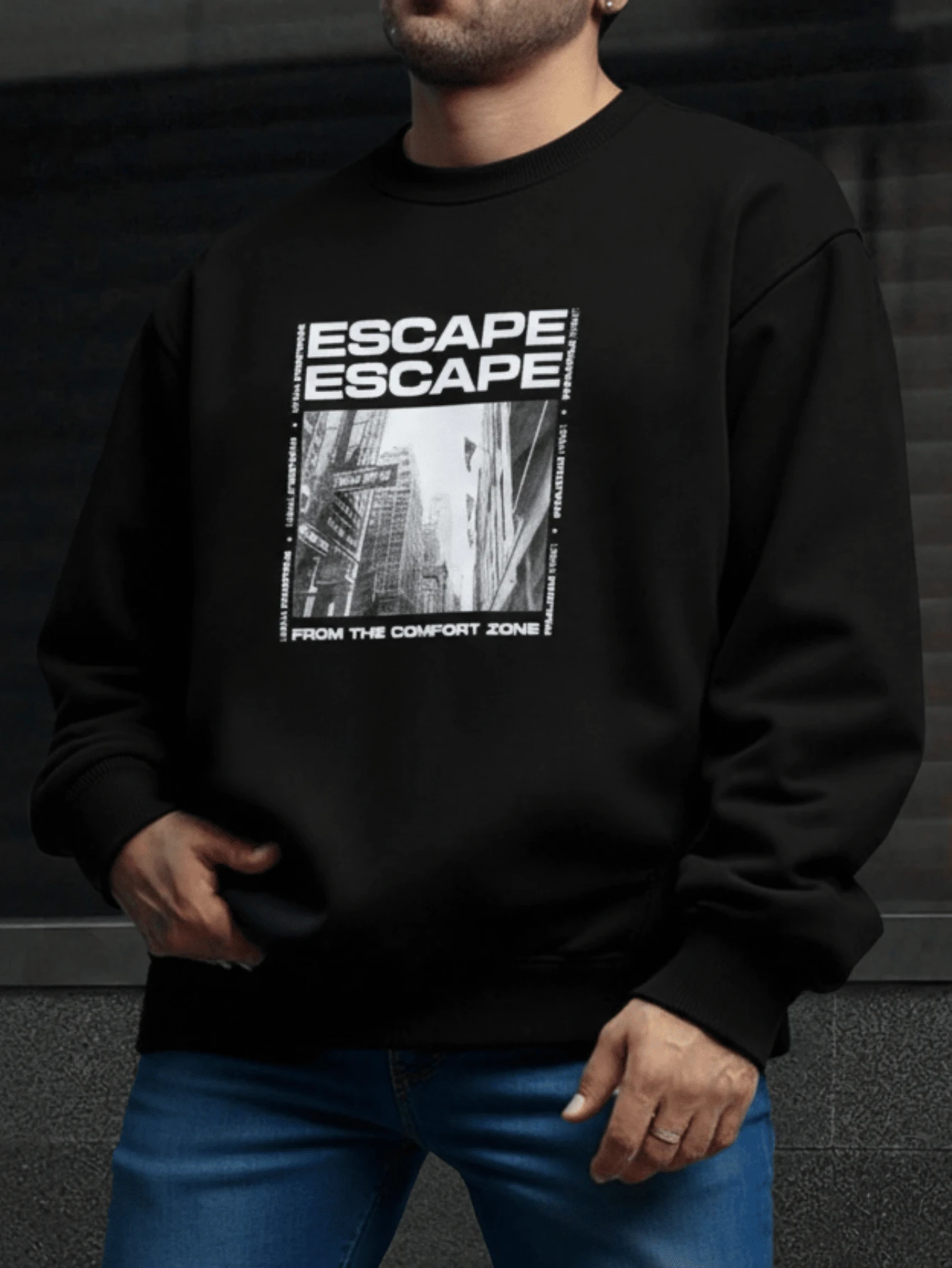 Impala SUDADERA MANGA LARGA "ESCAPE" - Negro - Ver 1