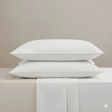 400 Thread Count Bedding Set With Elastic Band, Hotel Standard, All Sizes - Blanco - Ver 2