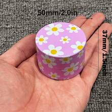 2inch 50mm Metal Flower Herb Grinder Mill Manual Mortar Grinder 4-Layers Pestle Zinc Alloy Crusher Cigarette Tobacco Grass Cigar Tools Smoking Accessories Gift - Flower - View 4
