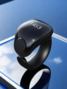 1pc Adjustable Finger Ring Zikr Counter, Digital Counting Prayer Reminder Ring, Waterproof 4-Digit Ring Counter Zikr Ring, Suitable For Muslims, Holiday Gifts, New High-End Counter Islamic Itasbih Zikr Ring Salam Smart Ring Counter, Waterproof Rating IP67 - Multicolor - View 4