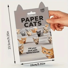 DIY Paper Cat Craft Set - Origami Animal Folding DIY Paper Cat Tool Kit, Cute Cat Origami Paper Art Set, Fun 3D Paper Dog, Cat, Dinosaur Models, Animal Paper Sculpture Craft Kit, Decorative Paper Art Creative Set, DIY Art Gift - Multicolor - View 10