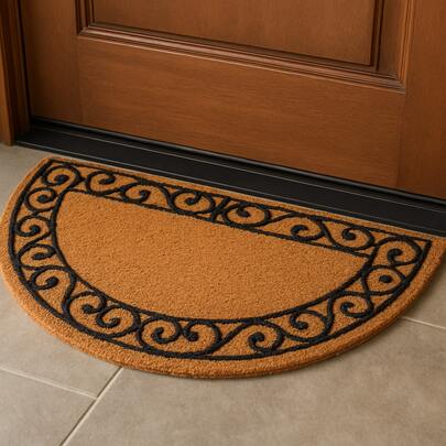  Capacho Tapete de Entrada Vinil Formas 30cm x 60cm Garden Kapazi Antiderrapante