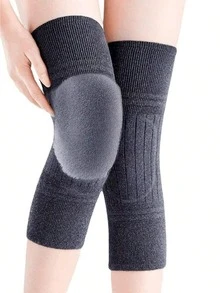 Ein Paar dicke und lange Haare Knieschoner für den Winter, Kälteschutz und Gelenkschutz für Beine für Männer und Frauen, geeignet für Outdoor-Aktivitäten, Radfahren, Skifahren