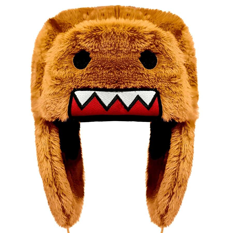 Winter Plush Cartoon Character Hat With Detachable Ear Flaps - Stretchy Beanie For Men & Women, Warm Adjustable Cold Weather Cap, Cute Birthday Gift Novelty Accessory, Winter Hat, Cold Weather Gear, Soft Texture