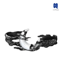 Anel ajustável aberto preto e branco com sol e lua, material de cobre, adequado para homens e casais, diário, festa, feriado, viagem, aniversário, feriado, presente de aniversário