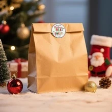 30 Piezas de Etiquetas de Regalo de Navidad - Pegatinas Redondas de 2 Pulgadas para Tarjetas de Navidad, Sellos de Sobres, Adornos (Rojo y Verde)