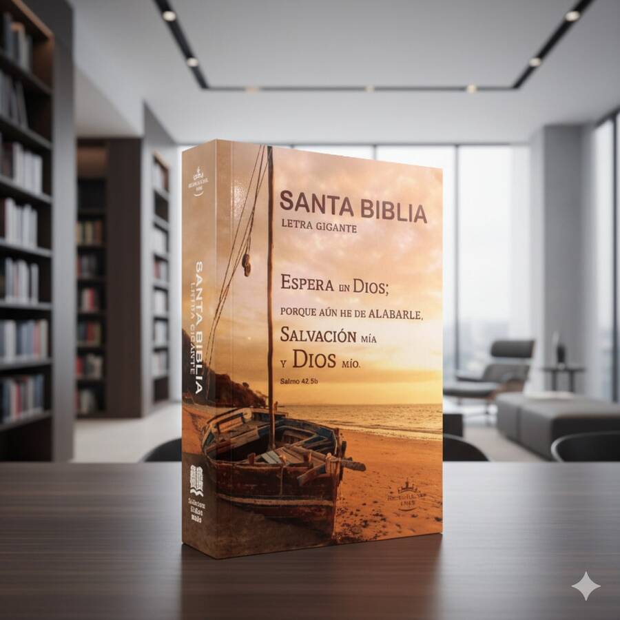 BIBLIA 1960 ECO RUSTICA TAMAÑO MANUAL LETRA GIGANTE 14P biblia 1960 eco rustica tamaño manual letra gigante 14 puntos formato portable texto rey valera 1960 ideal lectura facil estudio devocional envio rapido garantia editorial autentica - Libro único - Ver 1